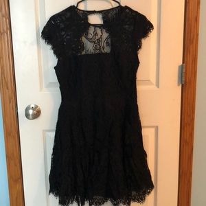 Black lace dress!
